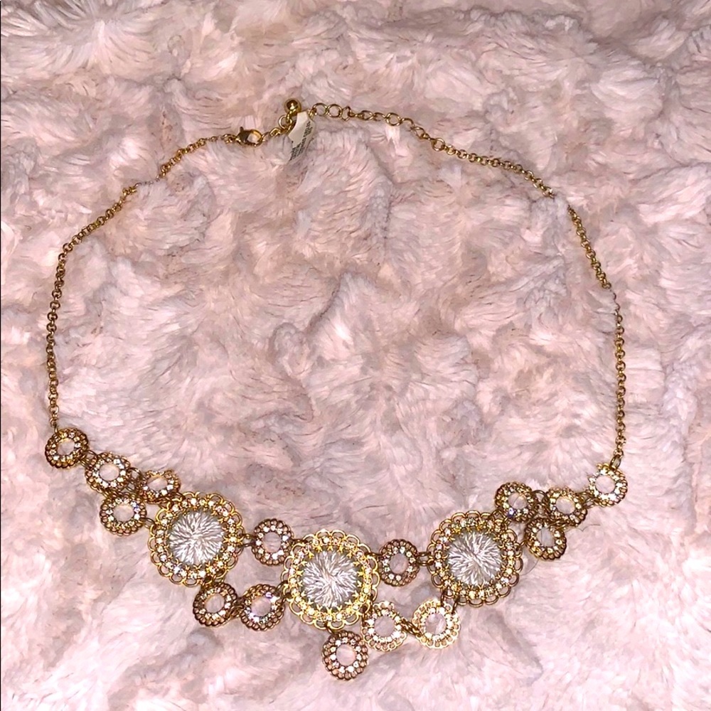 Crystal Threaded Necklace - Picture 2 of 3